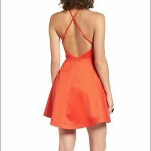 NWT Lush sleeveless, backless mini dress